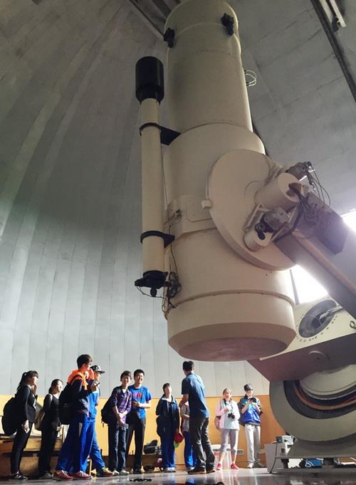 参观紫台盱眙观测站近地天体望远镜